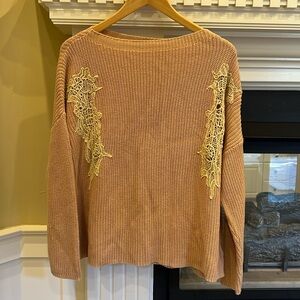Knitted Vici Sweater, blush color